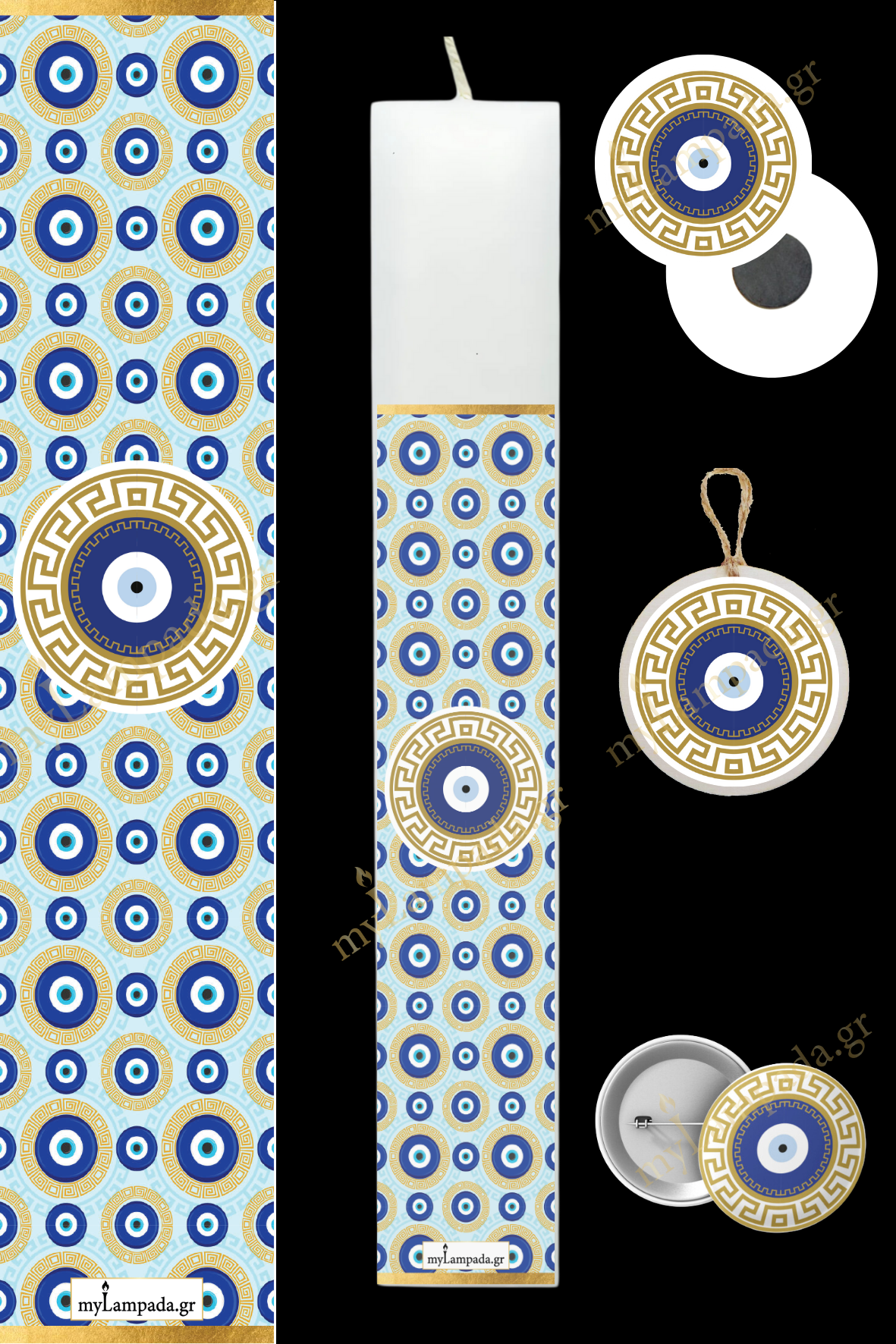 Λαμπάδα Ftou gia to mati (24331)