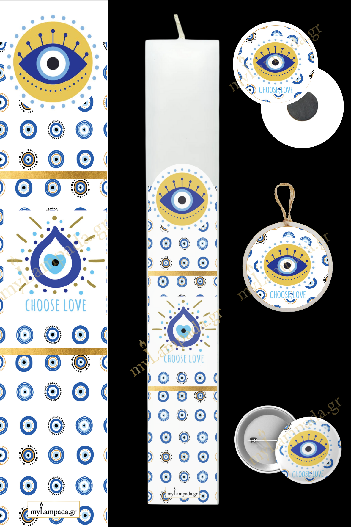 Λαμπάδα Ftou gia to mati (24337)