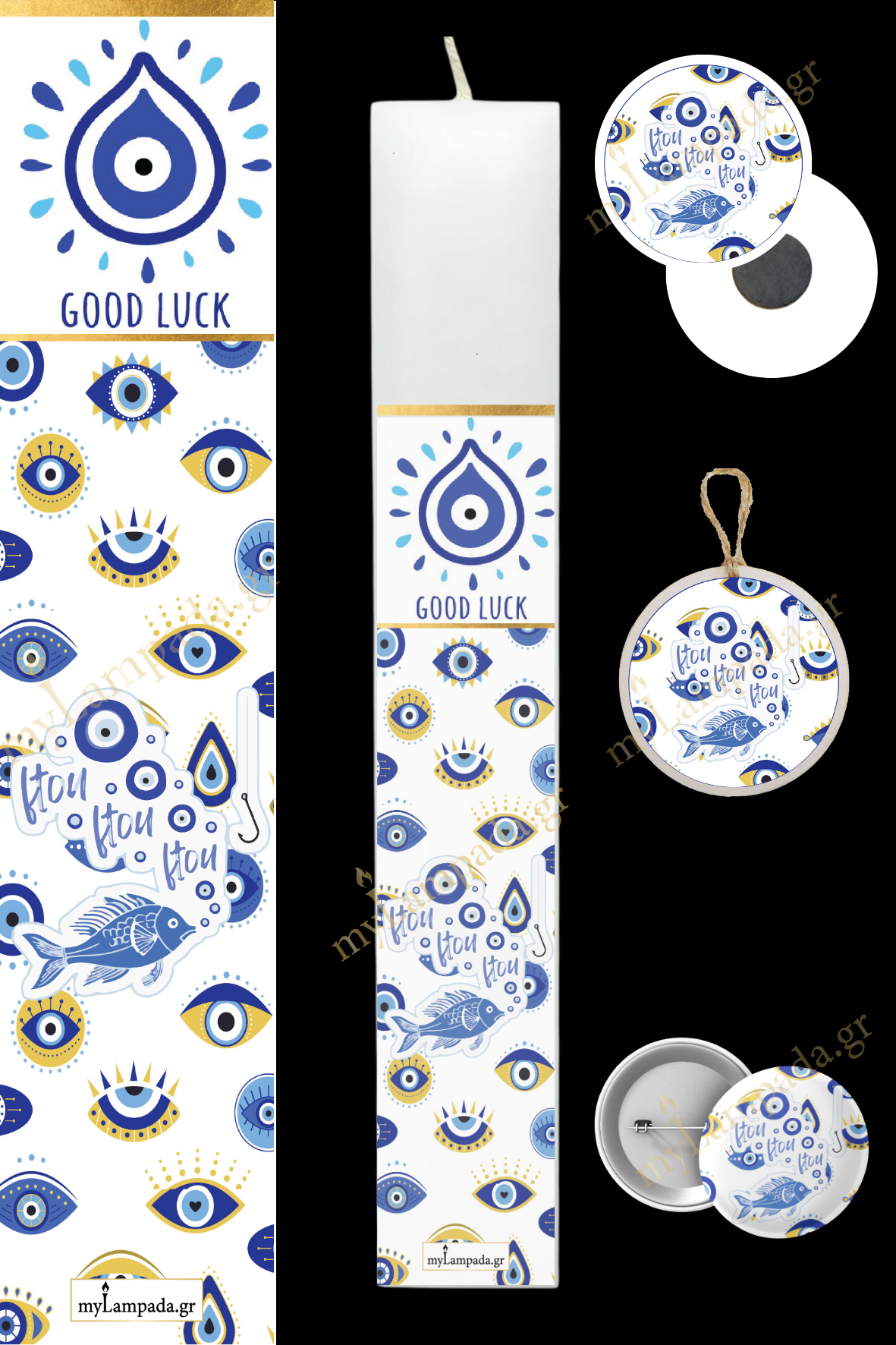 Λαμπάδα Ftou gia to mati (24338)