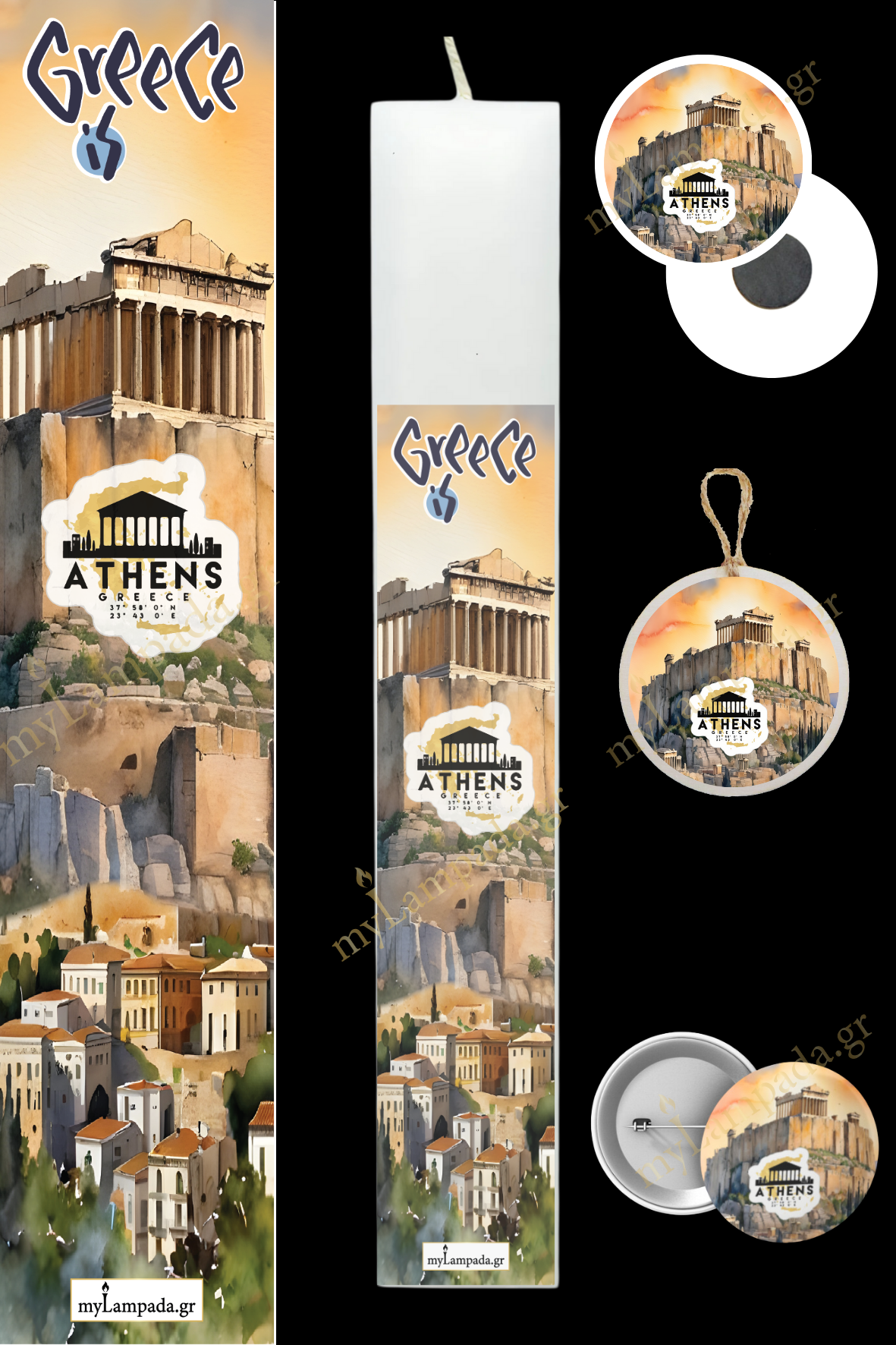 Λαμπάδα Greek Landmarks (24380)