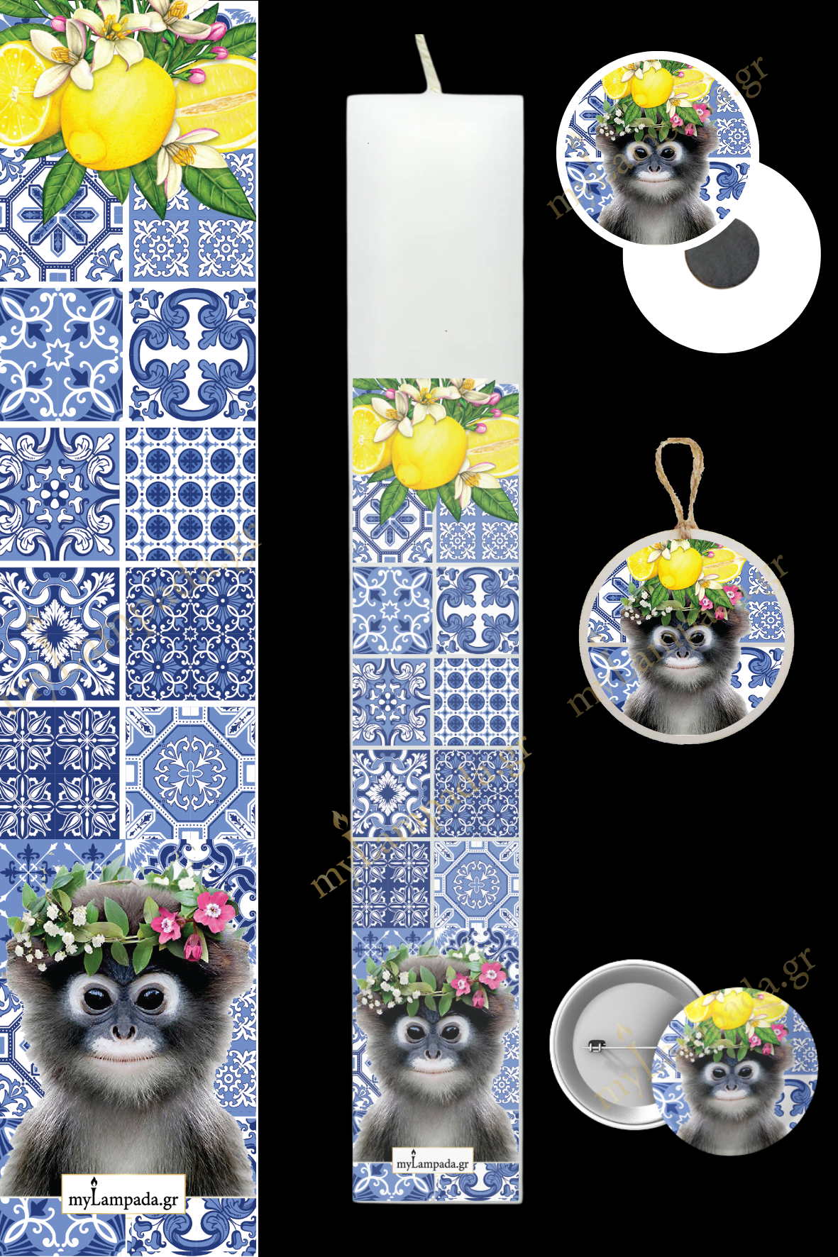 Λαμπάδα Woodland Animals (24577)