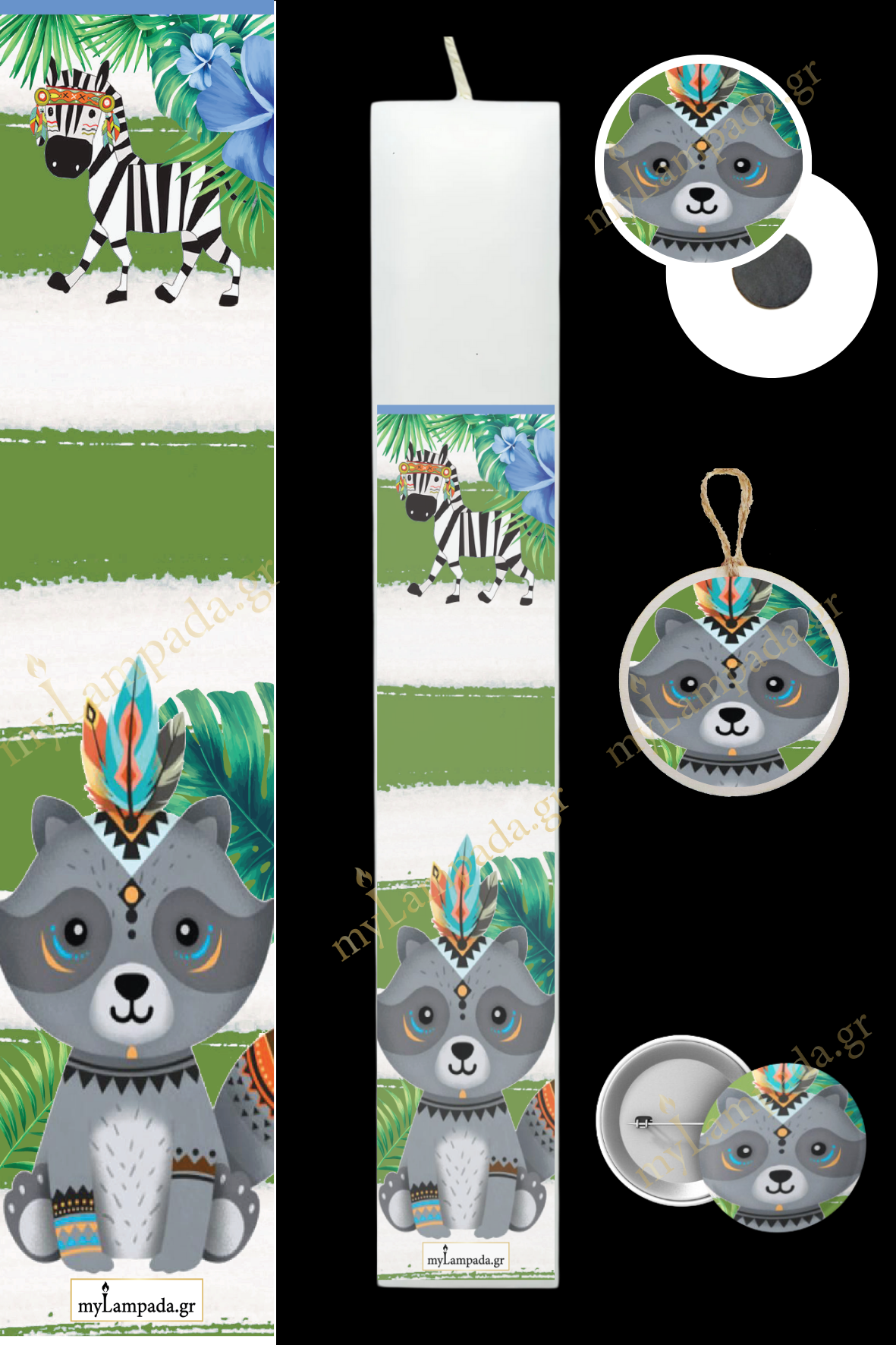 Λαμπάδα Woodland Animals (24578)