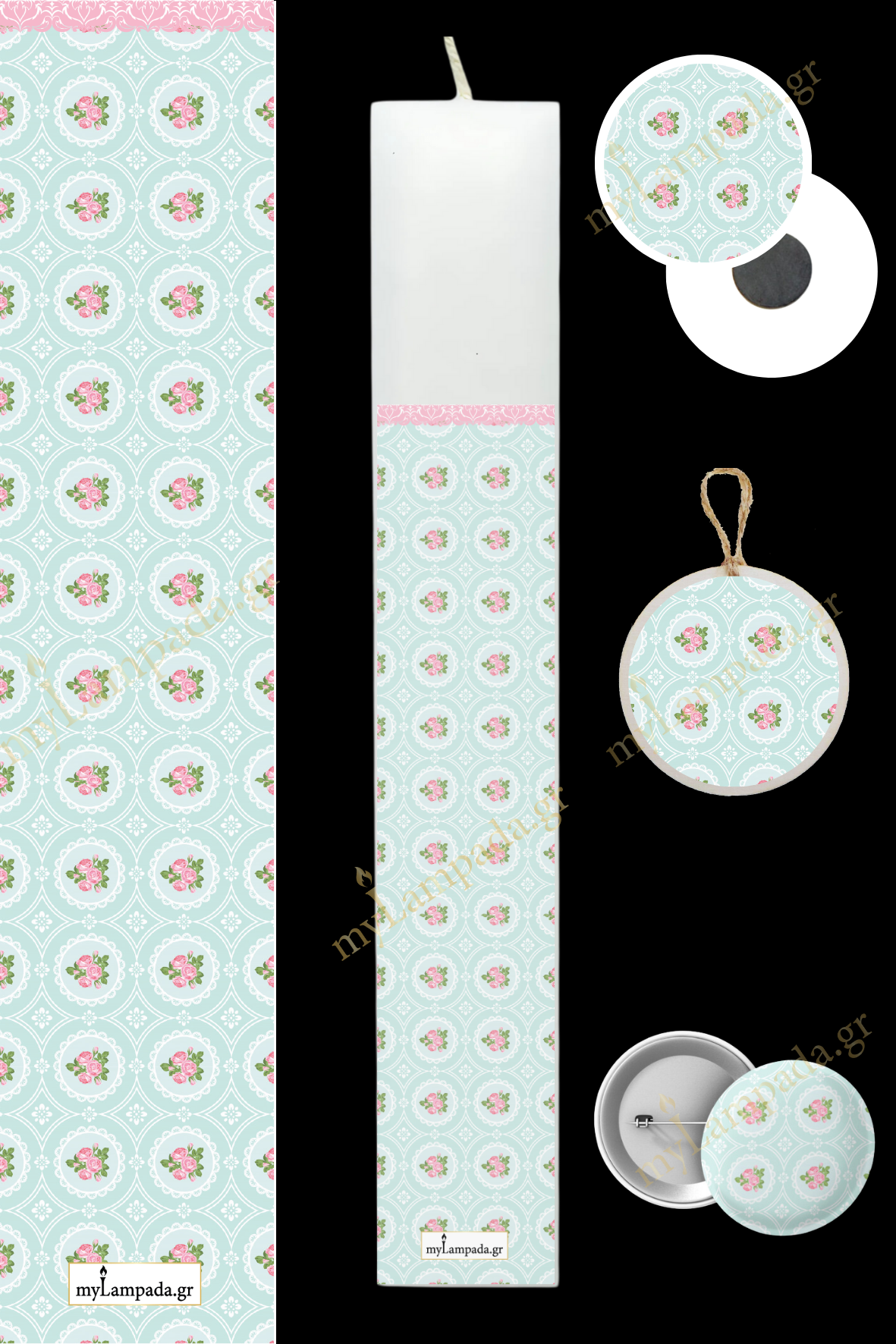 Λαμπάδα Floral (24580)