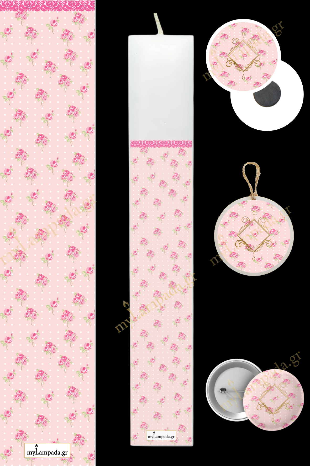 Λαμπάδα Floral (24581)