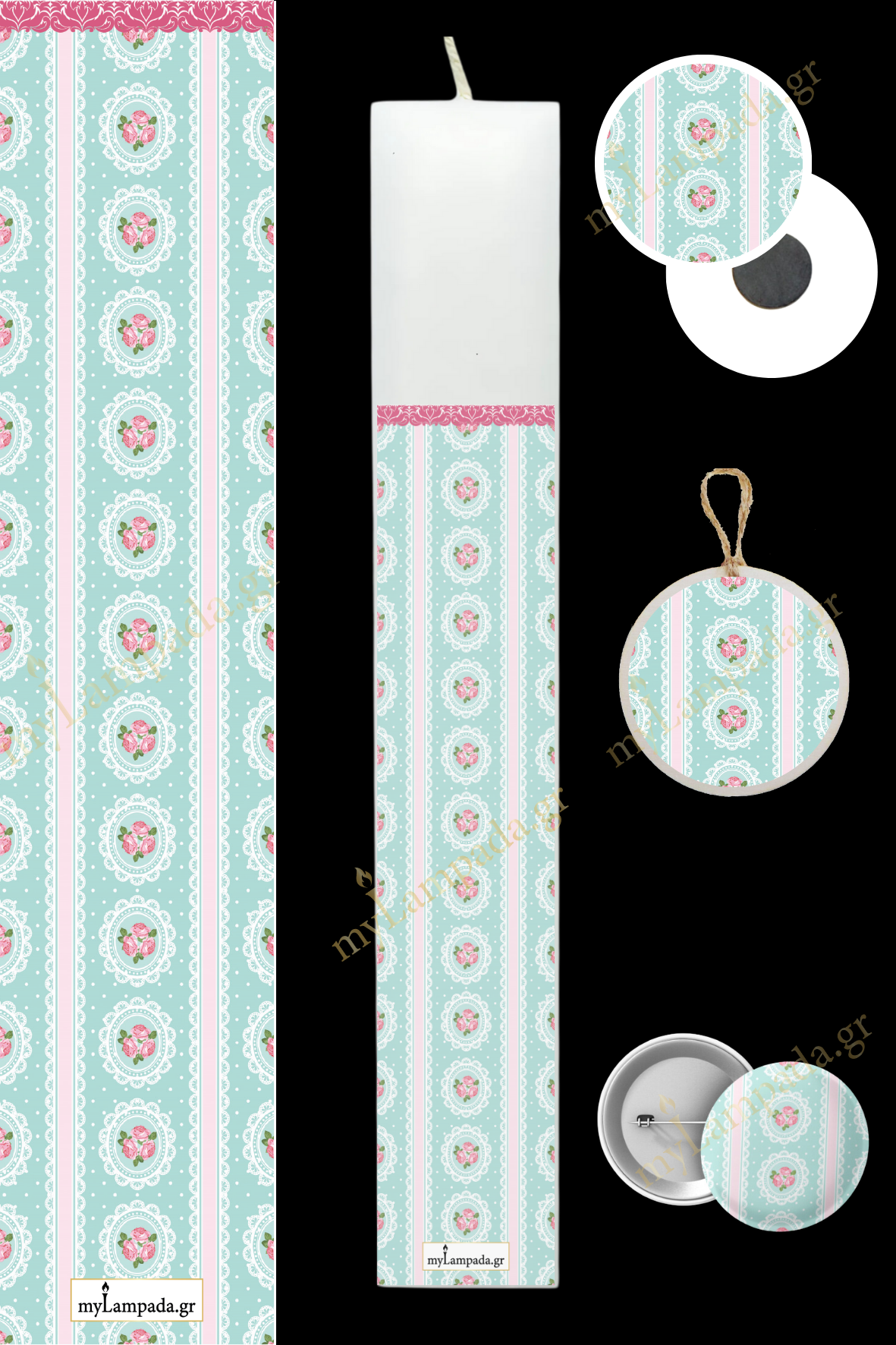 Λαμπάδα Floral (24582)