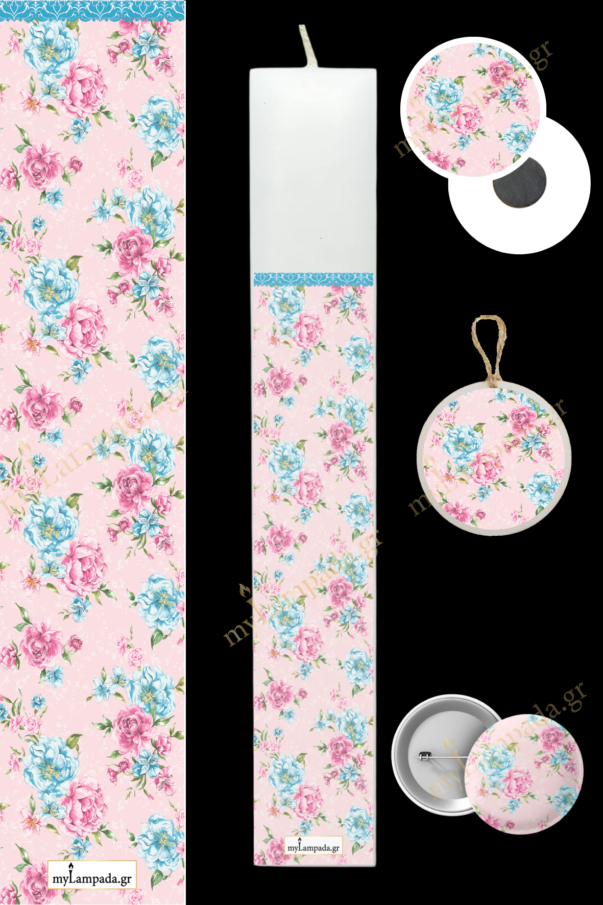 Λαμπάδα Floral (24583)