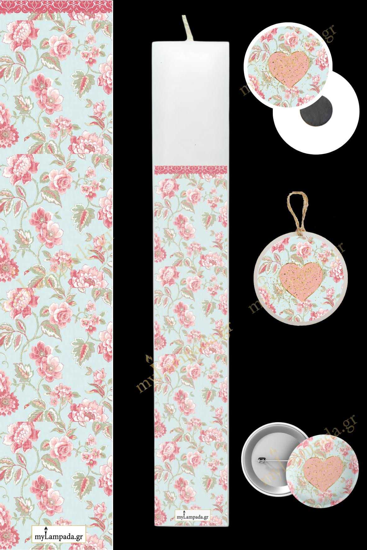 Λαμπάδα Floral (24584)