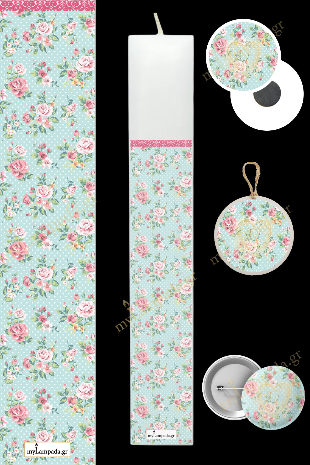 Λαμπάδα Floral (24585)