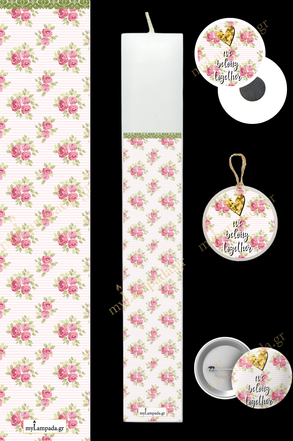 Λαμπάδα Floral (24587)