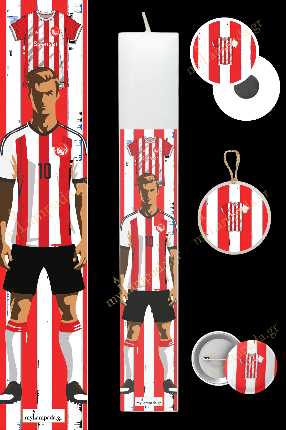 Λαμπάδα Football Shirts (24620)