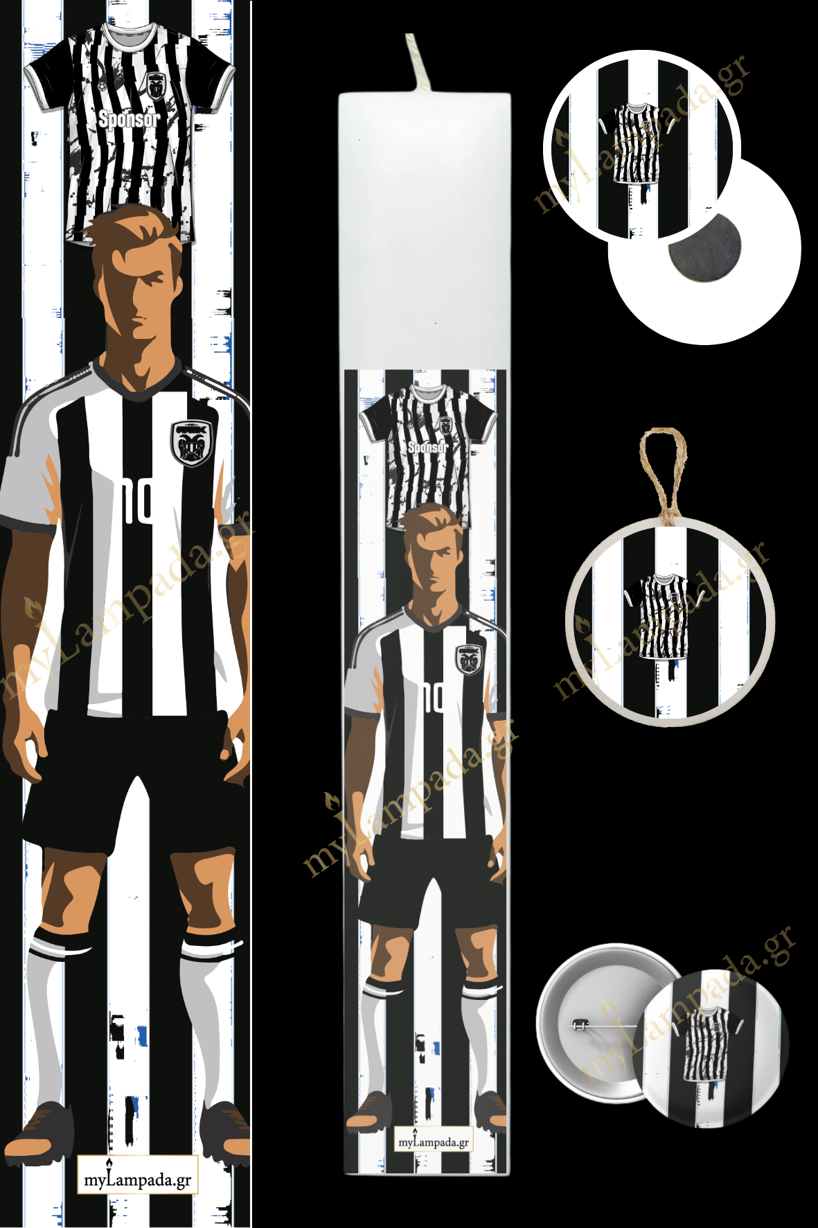 Λαμπάδα Football Shirts (24623)