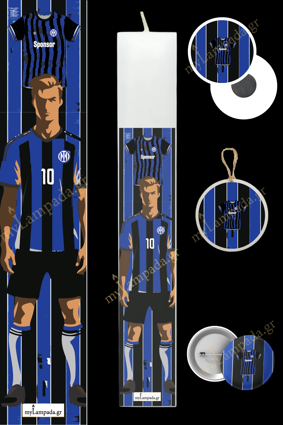 Λαμπάδα Football Shirts (24628)