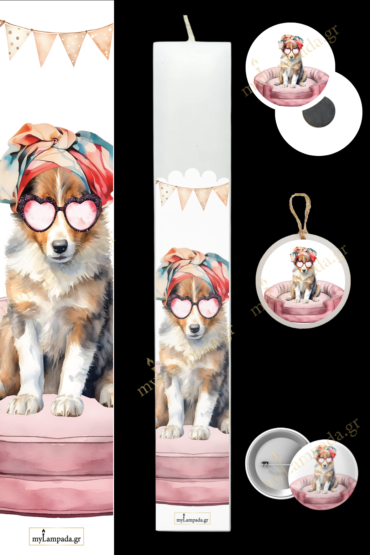 Λαμπάδα Puppy Dogs- Κουτάβια (24692)