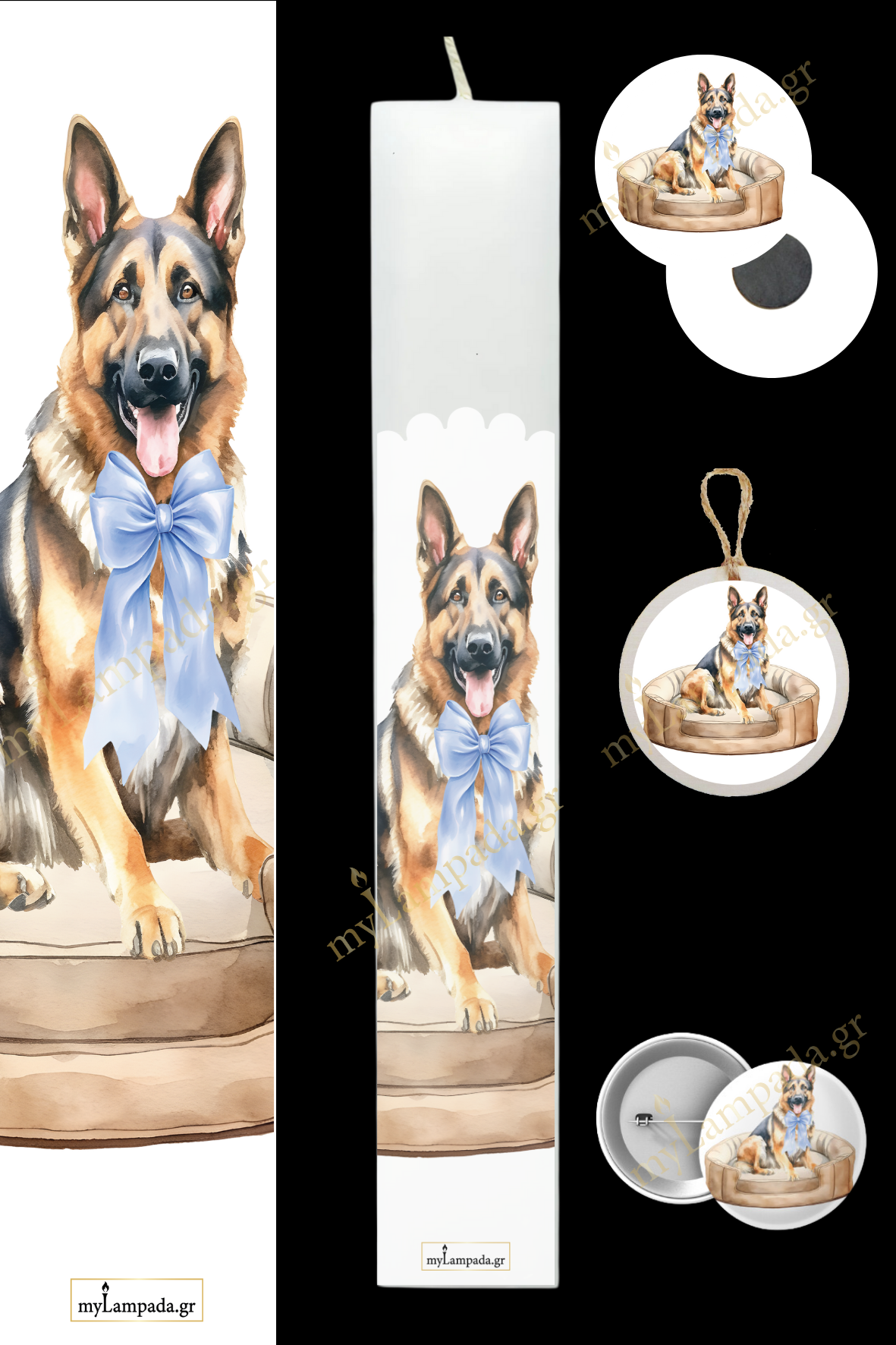 Λαμπάδα Puppy Dogs- Κουτάβια (24699)