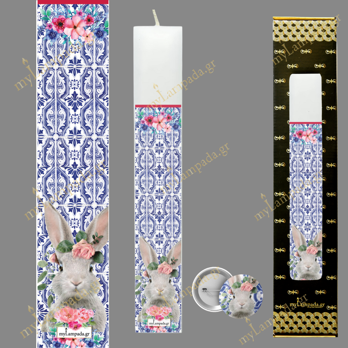 Λαμπάδα Λαγουδάκια ΑΓΡΙΑ ΖΩΑ - WOODLAND ANIMALS