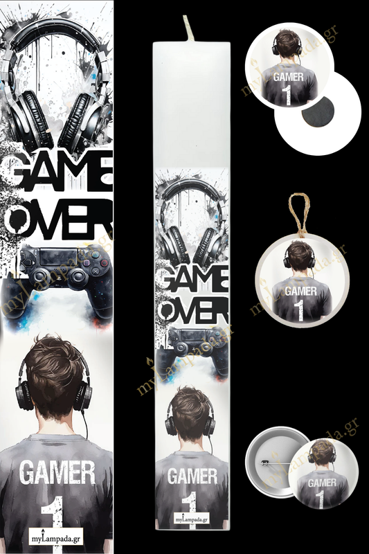 Λαμπάδα Big Gamer Boy  (24321)