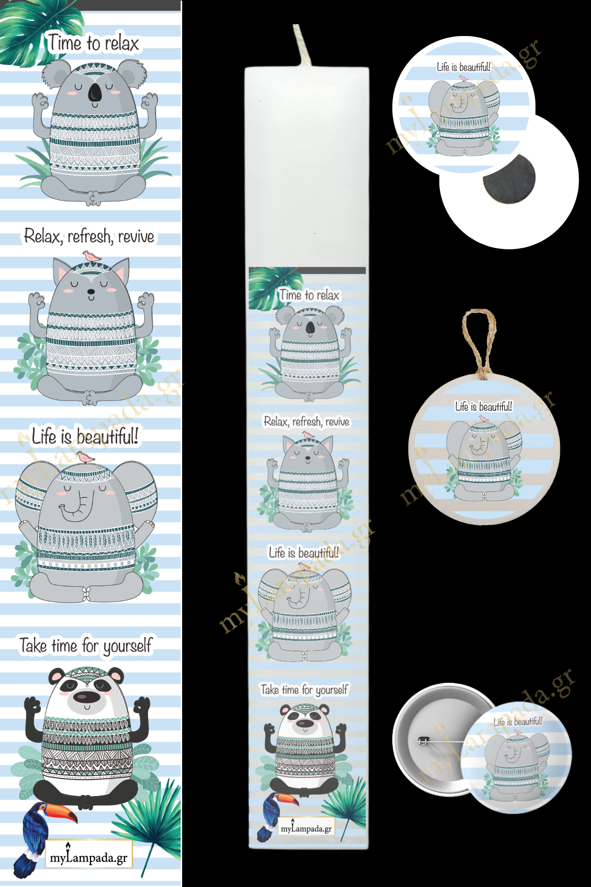 Λαμπάδα Woodland Animals (24579)