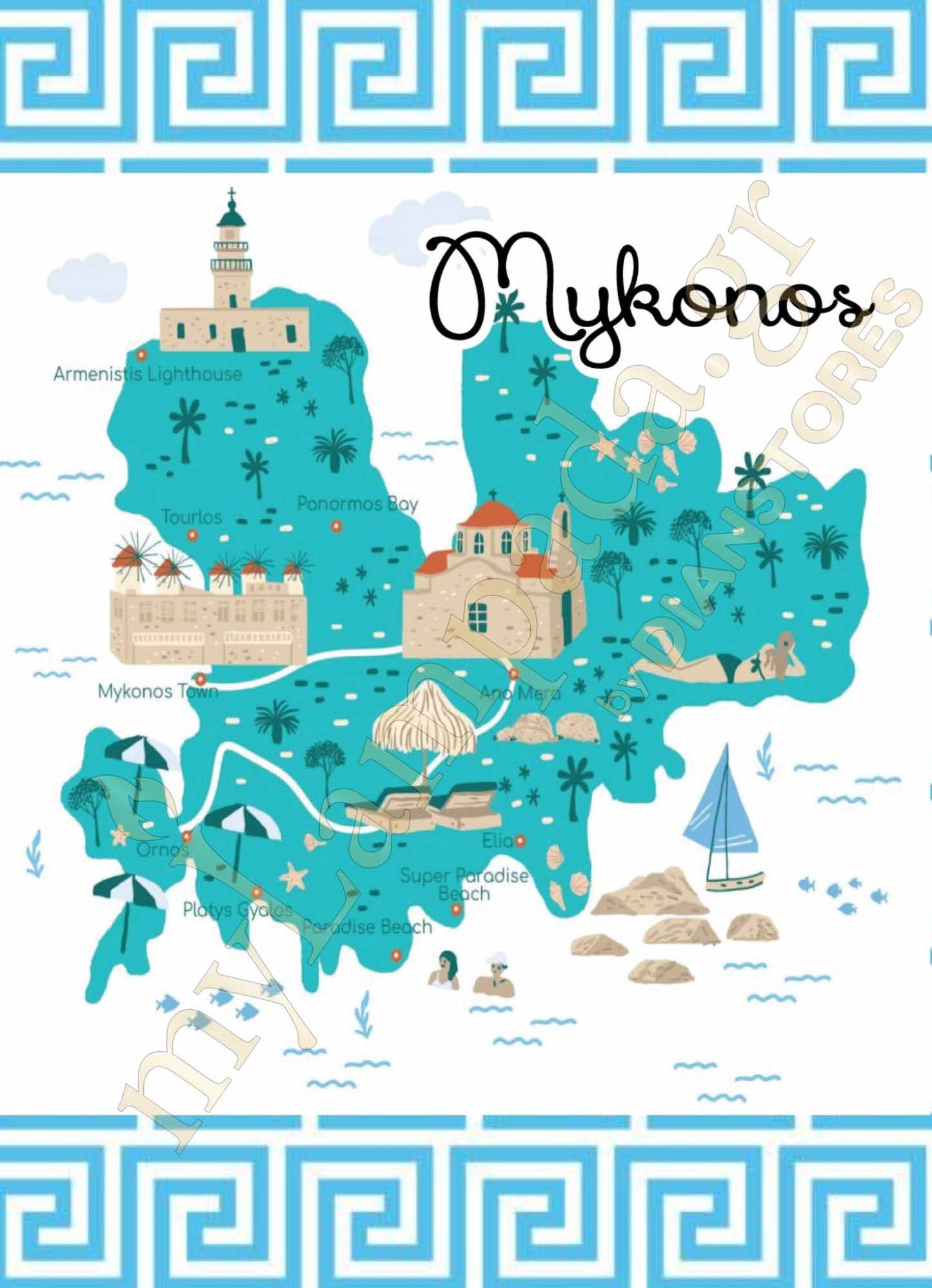 Λαμπάδα Ελληνικοί Χάρτες (26402)